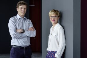 Rhebo managing directors Klaus Mochalski and Kristin Pressler are pleased with the acquisition. Photo: PR/Christoph Busse for Rhebo