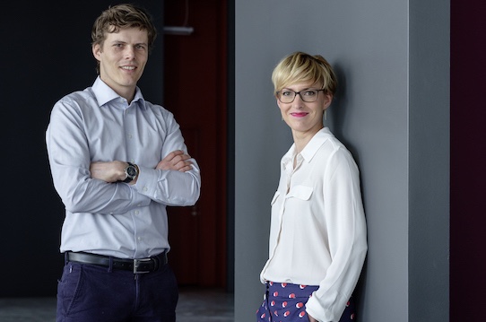 Rhebo managing directors Klaus Mochalski and Kristin Pressler are pleased with the acquisition. Photo: PR/Christoph Busse for Rhebo