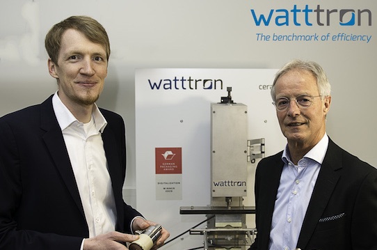 Watttron managing director Marcus Stein (left) and the new head of sales Ton Knipscheer. Photo: Watttron