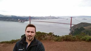 Florian Hoenigschmid during an excursion near the Golden Gate Bridge in San Francisco. Photo: private